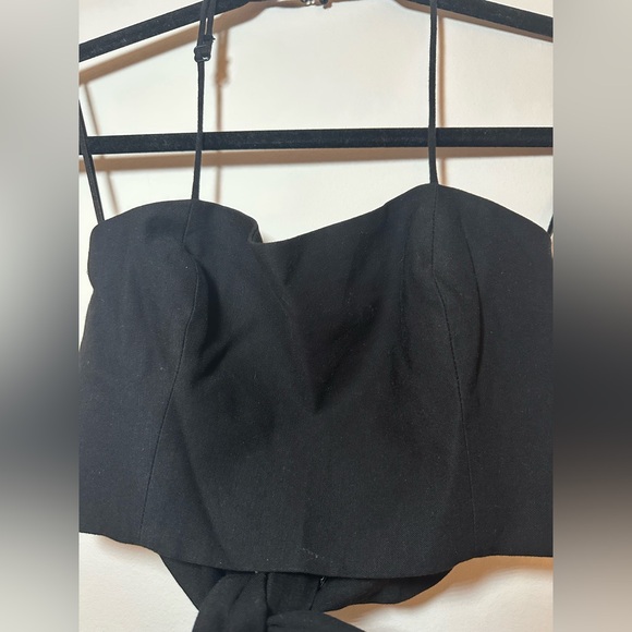 Zara Linen Blend Tied Top - Picture 3 of 4